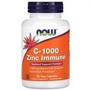 Заказать NOW С-1000 Zinc Immune 90 капс