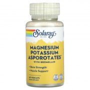 Заказать Solaray Magnesium Potassium Asporotates + Bromelain 60 вег капс